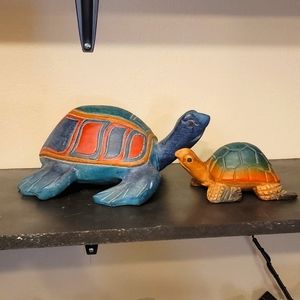 Turtle Wood Carvings Bundle